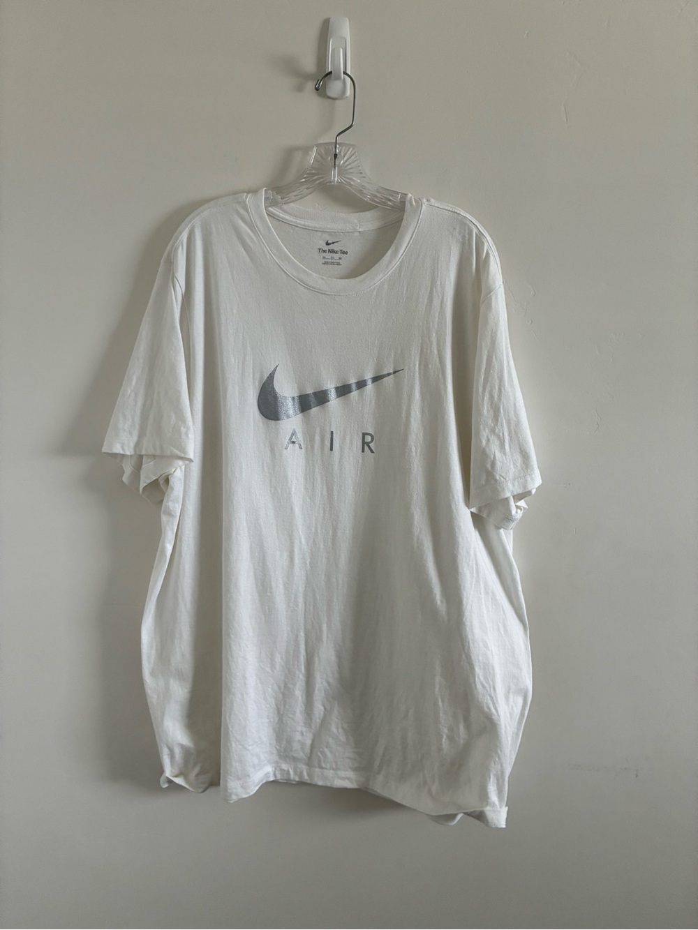 Nike White Short Sleeve AIR Logo Tee